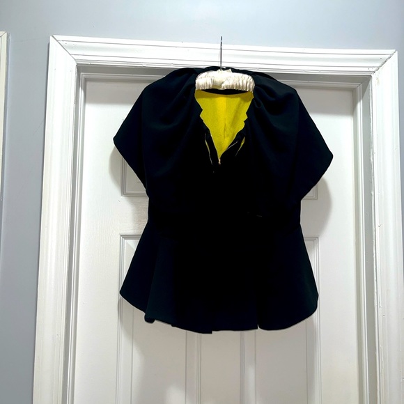 Why Dress Tops - Peplum cape top